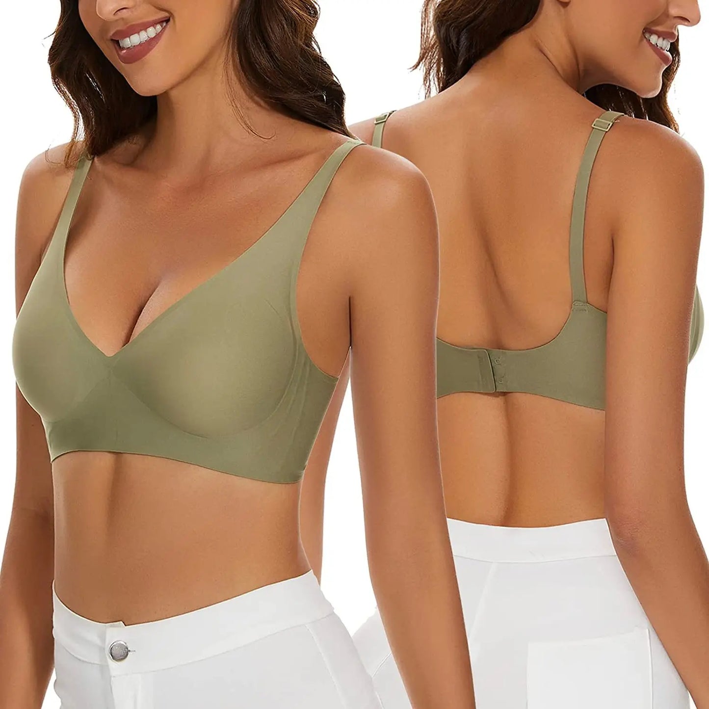 Seamless Wireless Push-Up Bralette