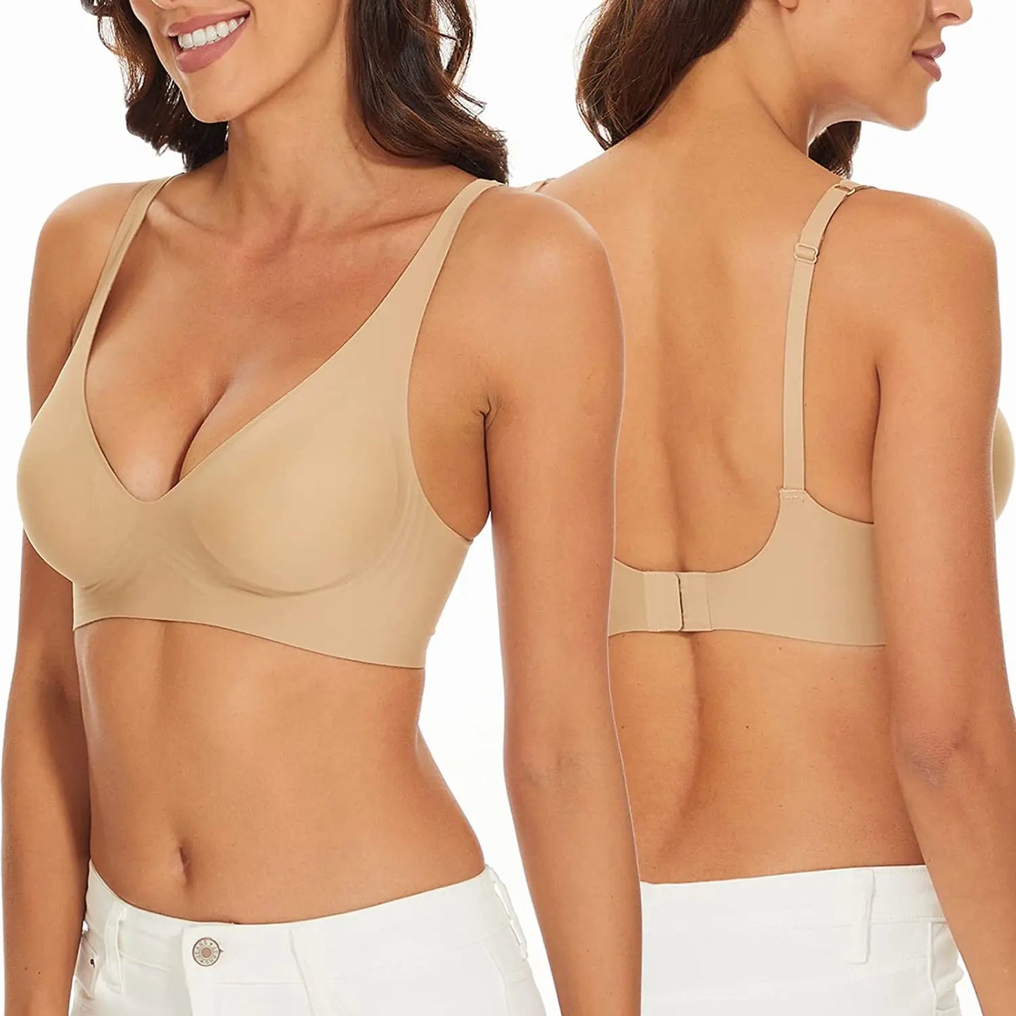 Seamless Wireless Push-Up Bralette